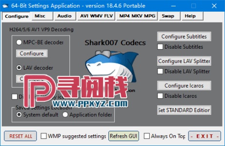 详细阅读:Shark007 Codecs v20.6.8 绿色便携版 全能多媒体编解码器套件 Shark007 Codecs v20.6.8 绿色便携版 全能多媒体编解码器套件